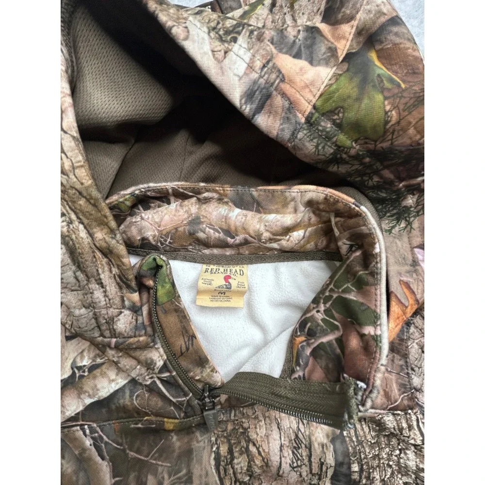 RedHead Youth Medium Kanati Camo Quarter Zip Fleece Hoodie Hunting Jacket